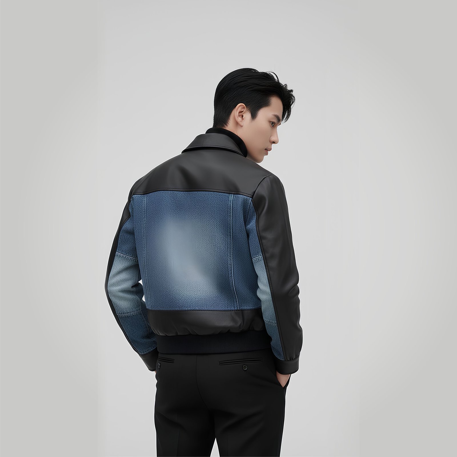 Leather  + Jean hybrid